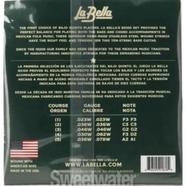 La Bella Bajo Quinto Strings  BX100 Loop End Cuerda Para Bajo Quinto