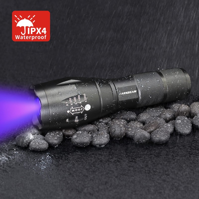 DARKBEAM UV 365nm and 395nm Light Wood's lamp Blacklight Ultraviolet