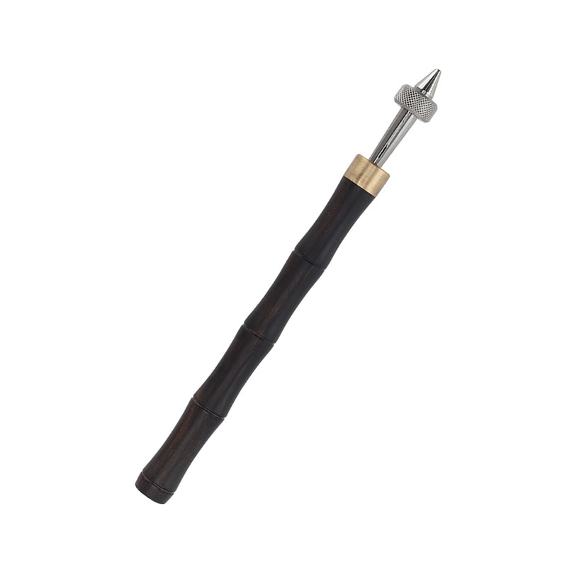 Pin Vise Hand Drill Wooden Handle Comfortable Grip Portable Pin