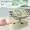 Double Motor Folding Tabletop Fan Rotating Cooling Fan 3 Speed