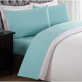 My World Kids Solid Turquoise Twin XL Sheet Set
