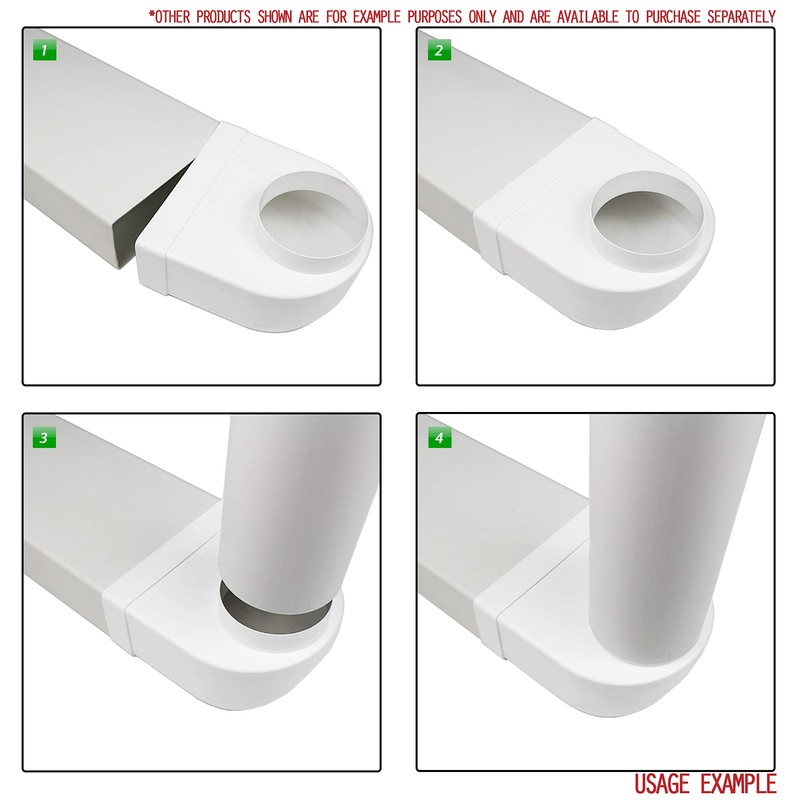 Kair Elbow Bend Adaptor 220mm x 90mm to 125mm -