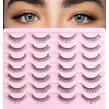 FenixLash False Eyelashes Natural Lashes Wispy Fake Eyelash Cat Eye