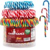 Christmas Candy Canes Tutti Frutti, Blue/White Peppermint, Red and White