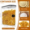 Cereal Containers Storage Set (4L / 135.2oz), 4PCS Airtight Food
