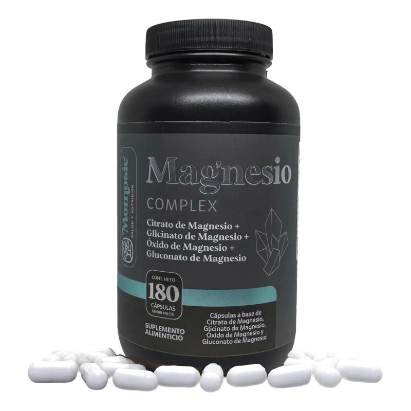 Magnesio Complex 4 Tipos de Magnesios Citrato De Magnesio, Glicinato
