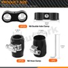 Rustark 5Pcs 8AN Hose Separator Clamps and Hose Finisher Clamps