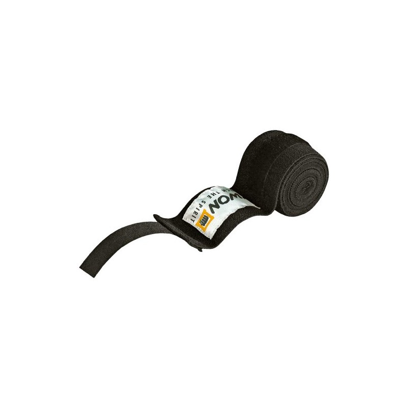 KWON Boxing Bandages 4.5 m Non Elastic black Size:4.5m