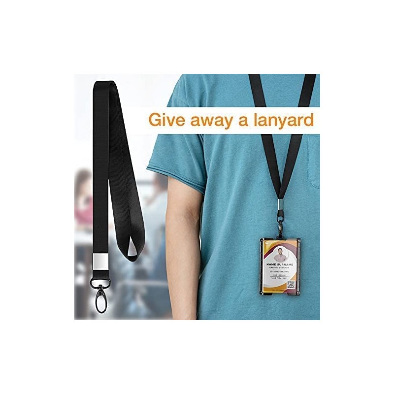 Badge Holder ID Card Holder Wallet, Holds Upto 4 Cards,