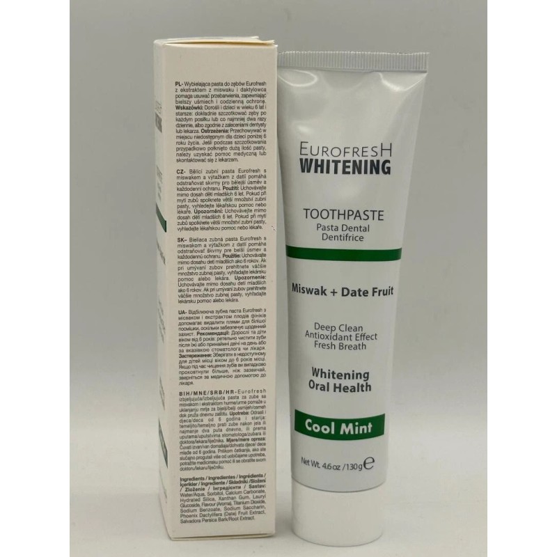Farmasi Eurofresh Whitening Miswak & Date Fruit Toothpaste 4.6 oz