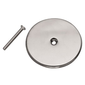 Oatey 42780 3 in. Stainless Steel Steel Flat Cover Plate for Cleanout Plug Access Hole, 3-Inch