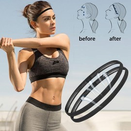 Blooms Men's Women's Hair Band Boys Children Hair Bands 6 Pieces Elastic Headband Men's Sports Hair Band Men Thin Non-Slip Headbands Hair Band Men Women for Football Yoga Running