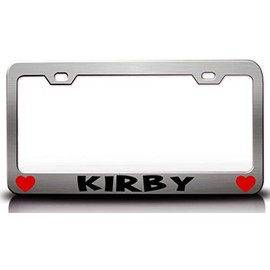 Custom Brother - Kirby Male Name Metal Car SUV Truck License Plate Frame Ch m86