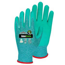 Scheibler Workwear - Eden Green Gardening Gloves - Gardening Gloves - Highly Elastic & Grip Work Gloves - Available in Sizes 9 (Mottled Green/Mint)