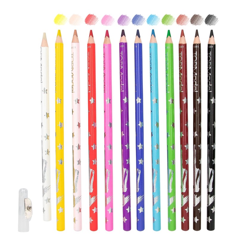 Depesche TOPModel 12216 Basic Colouring Pencils Set 12 Colours in
