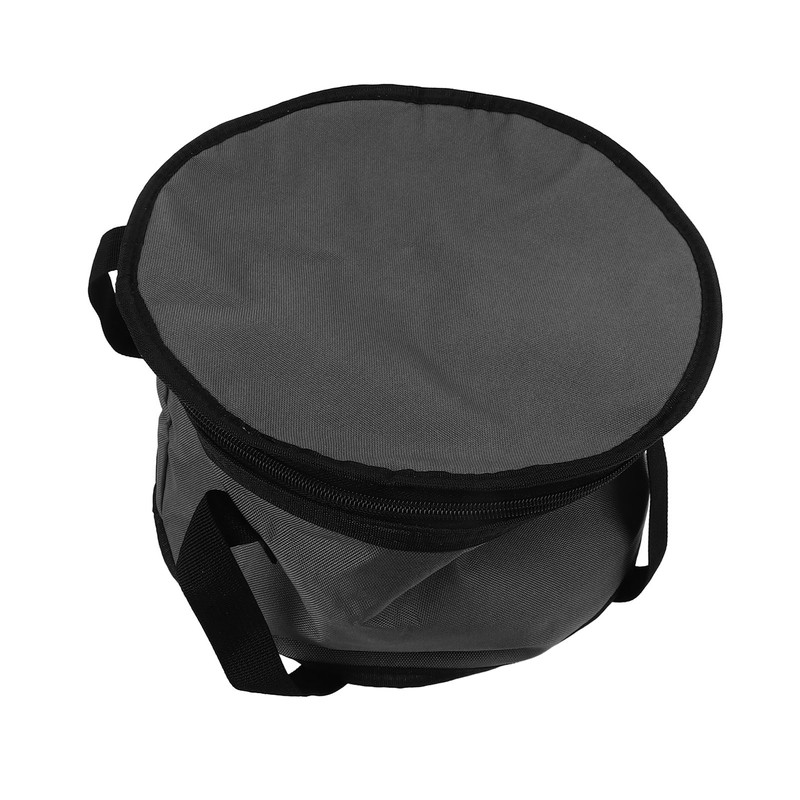 Round Insulated Bag 11x7in Oxford Cloth Casserole Carrier Reusable Cooler