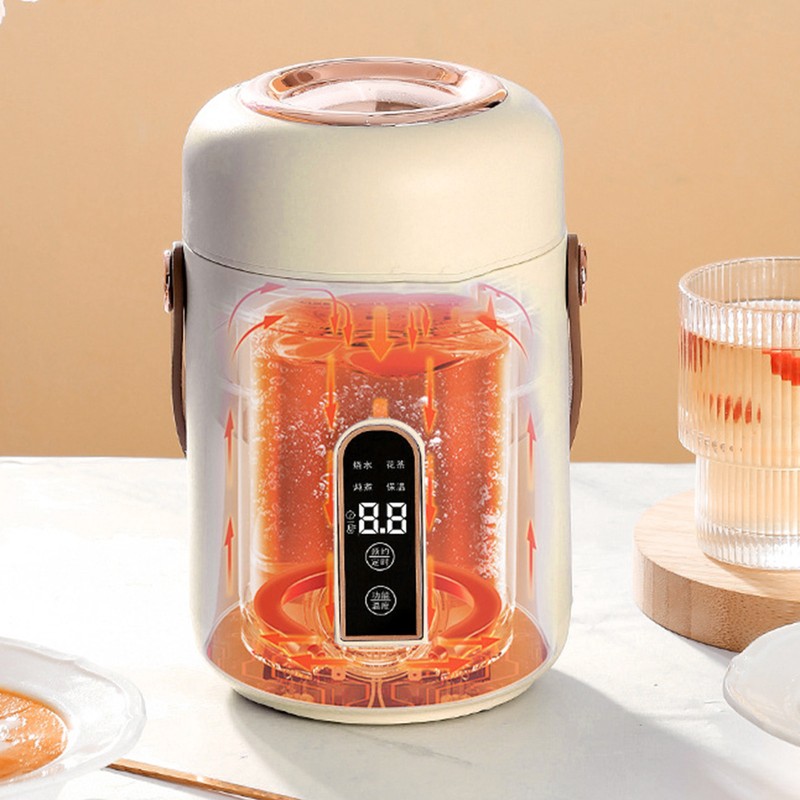 Mini Rice Cooker Efficient Heating Insulated Portable Multifunction Soup Porridge