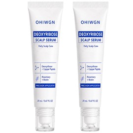Deoxyribose Scalp Serum, Copper Peptides & Rosemary, Roller, 2 Pack