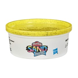 Play Doh Sand Shimmer Stretch Lata Individual de Compuesto Naranja Brillante para niños de 3 años en adelante, Lata de 6 onzas, no tóxico
