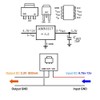 DAOKI 10Pcs 5V to 3.3V Step-Down Power Supply Buck Module