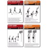 FITDECK Vertical Jump 26 Card Hop Exercises Stretches Plyometrics Work