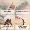 30pcs Transparent Travel Shoe Bags, Water Resistant Shoe Bags for