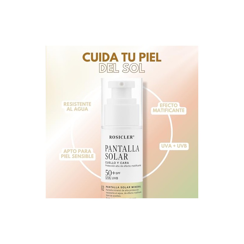 Pantalla Solar Facial Mineral de Alta Protección 50ml | Protección