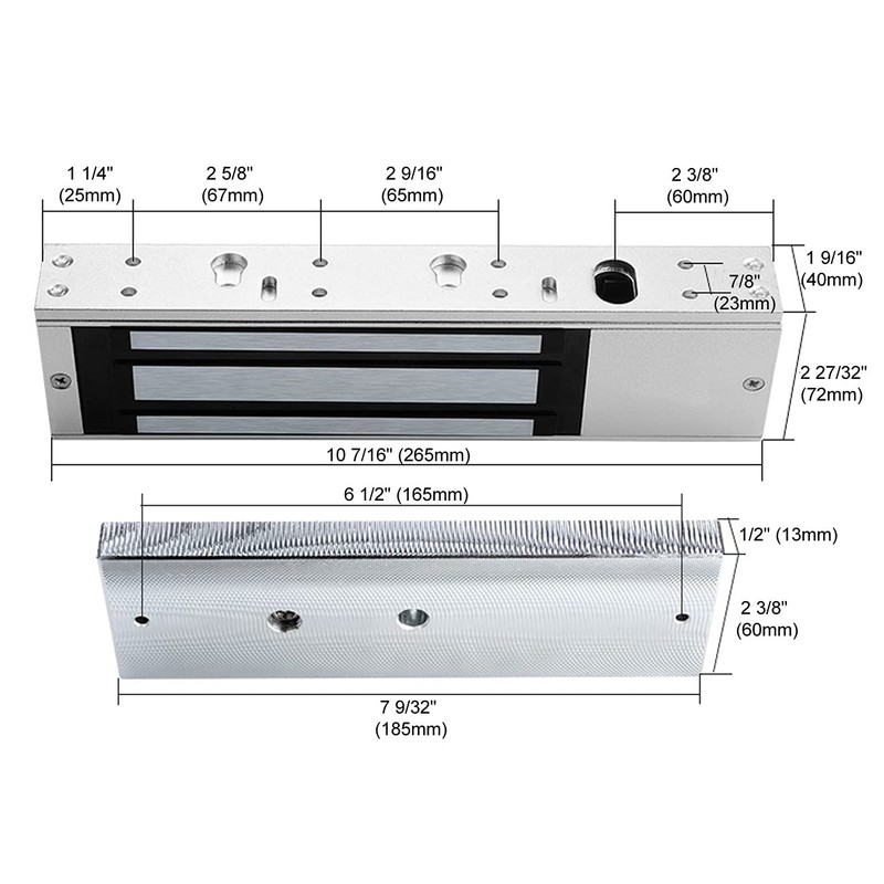Mageway Waterproof 12VDC 24VDC Heavy Duty Magnetic Door Lock Gate