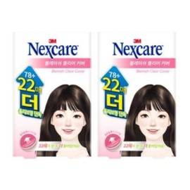 Nexcare 넥스케어 블레미쉬 클리어커버 78+22매 x 2개 총200매 Nexcare Blemish Clear Cover 78+22 sheets x 2 packs total 200 sheets