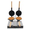 Commercial Bubble Waffle Maker 2830W Egg Bubble Puff Iron Double