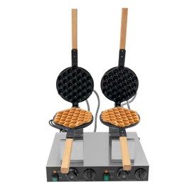 Commercial Bubble Waffle Maker 2830W Egg Bubble Puff Iron Double Bubble Waffle Iron | Egg Waffle Machine | Nonstick Coating