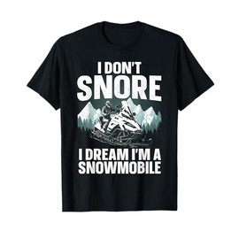 Snowmobile Art For Men Women Snowmobiling Snowmobile Lover T-Shirt