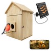 Bird House with WiFi Camera Solar Powered for Wireless Outdoors,