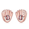 Baseball Gloves Earrings for Boys 925 Sterling Silver Ball Earrings