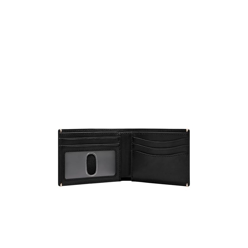 Fossil Men's Front Pocket Wallet, Westover Black, One Size