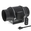 Toolazy Quiet 6" Inline Duct Fan 405 CFM Ventilation Exhaust