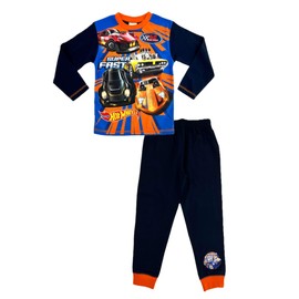 Hot Wheels Boys Pyjamas Fast 7-8 Years, PJ’s Nightwear Blue