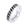 Kuzzoi 0609281720 Men's Ring Chain Design Band Ring Solid 6