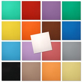 Maker Boards Colors Line of Double Sided Painted 1/16" Basswood Plywood Sheets, 12x12 inches, 1/16th and 1/8th Thickness, 17 Colors Available, Laser Safe, Diode Laser Compatible.