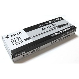 パイロット 油性ボールペン スーパーP 細字 0.7ｍｍインク黒×10本 BP-P-CFB