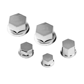 metric motorcycle chrome hex caps 30Pcs Motorcycle Motorbike Screw Nut Bolt Cap Cover Decoration for Yamaha for Kawasaki for Honda Silver