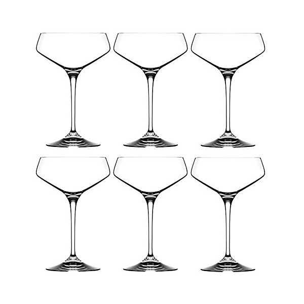 RCR Cristalleria Italiana Aria Collection 6 Piece Crystal Wine Glass