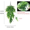 GBESTWOOW GBESTWOOW Fake Fern Artificial Hanging Ferns Outdoor Faux Hanging