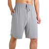 Men's Pajama Shorts with Pockets Lightweight Knit Sleep Bottom Loungewear