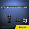 Nilight - 71014C-A 42" 240W Spot Flood Combo High Power