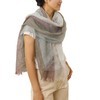 Prettystern Men's Scarf Linen Fringe Maritime Stripes Summer Scarf, T116