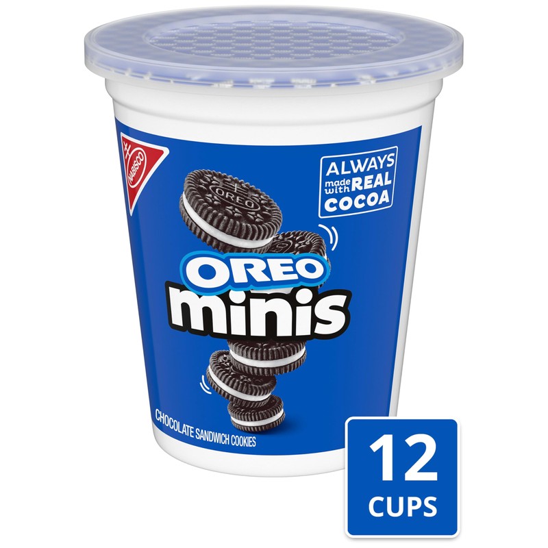 OREO Minis Chocolate Sandwich Cookies, 12 - 3.5 oz Snack