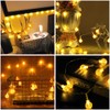Metaku Globe String Lights Fairy Lights Battery Operated 16.4ft 50LED