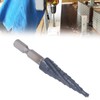 Spiral Grooved Step Drill Bit 4mm to 12mm Step 1/4in