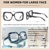 OCCI CHIARI Funky Womens Reading Glasses 4.0x Large Head Readers